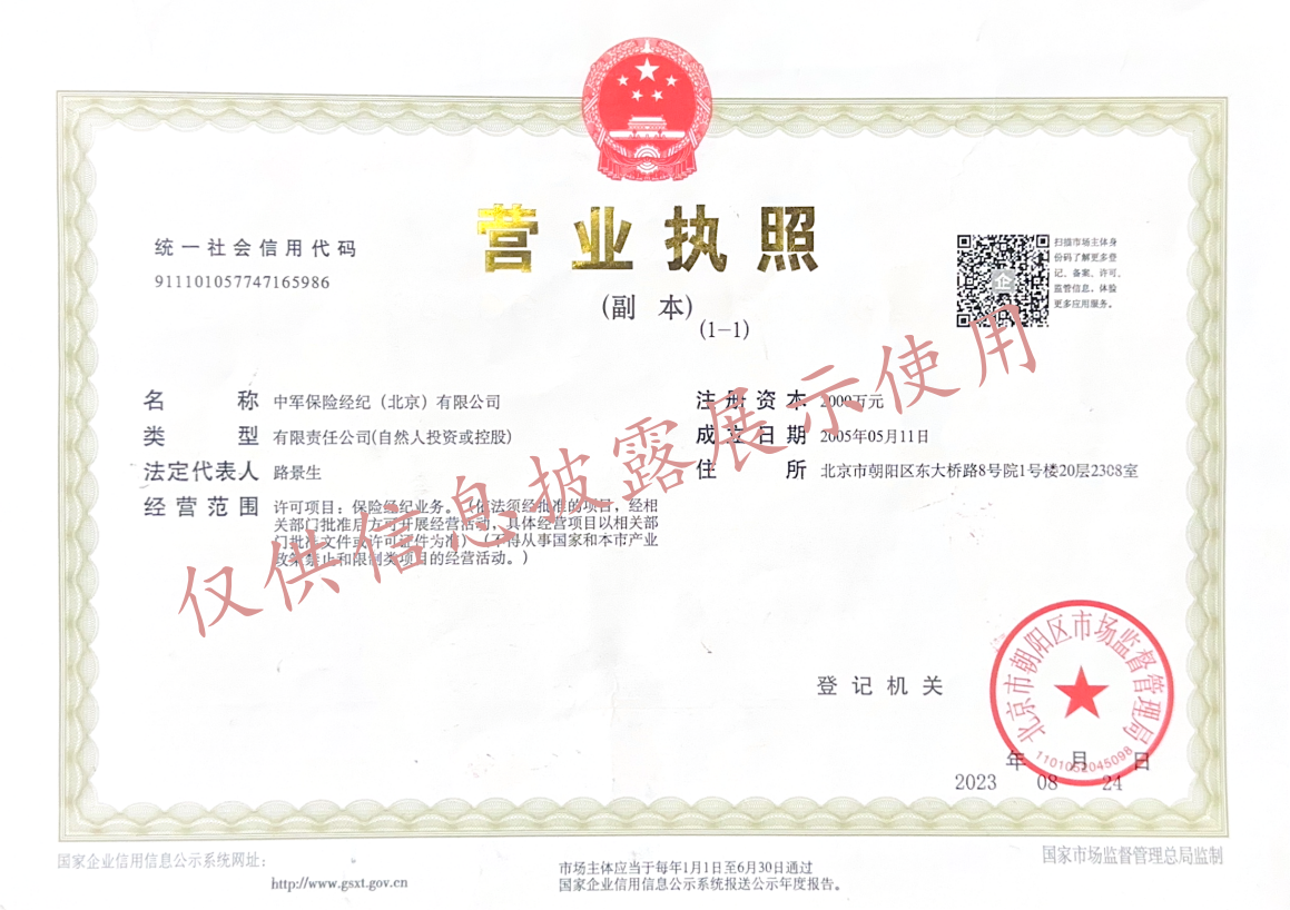企业营业执照